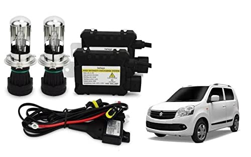 RS Enterprises Cars Maruti Suzuki Wagon R 2012 H4 - HID Conversion Light Kit ( 2 HID Light , 2 Blaster , Wiring ) Vehicle HID Kit for Car Headlight