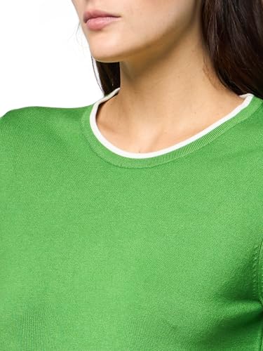Image of Nautica Women's Crew Neck Solid Short Sleeve Sweater