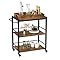 Kitchen Serving Storage Cart with Table Top & Drawer, 3-Tier Rolling Cart Kitchen Serving Storage Cart with Table Top & Drawer, 3-Tier Rolling Cart