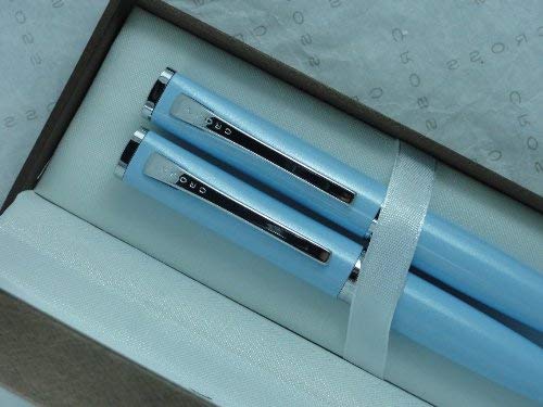 Image of Cross Limited Edition Sage Cerulean Blue Pen and Pencil Set