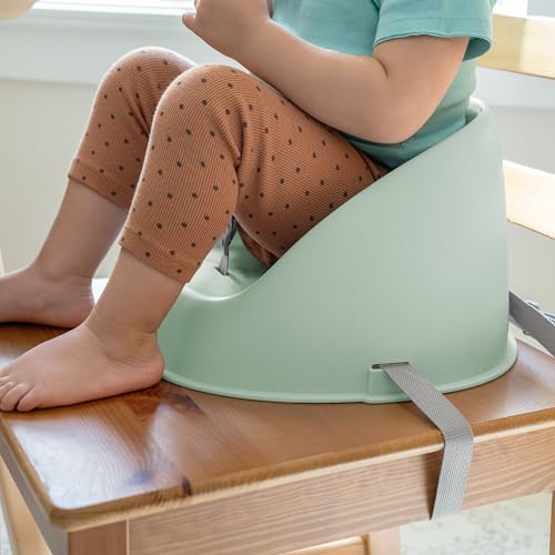 Ingenuity: ity by Ingenuity My Spot Easy-Clean Baby Booster Feeding Chair, 3-Point Harness, Washable Removable Straps - Green - image 8