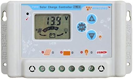 ZHC Solar Charge Controller 20A/30A 48V for Lithium Battery with USB, LCD (30A, 36V / 48V /60V)