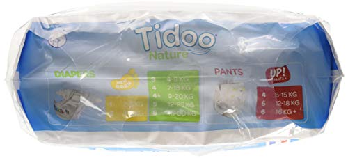 Couches Tidoo 4 l 7-18 kg écologiques unisexes pour bébé