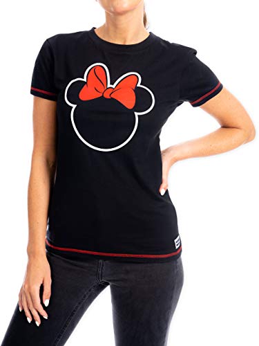 Disney T-Shirt Femme Minnie Mouse Noir Medium