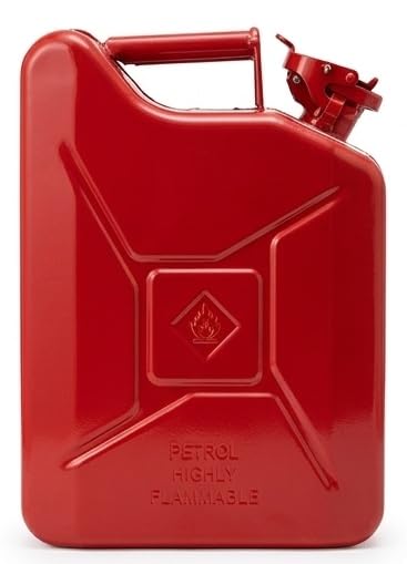 AXL's Red10 Litres Explosion Safe Steel Jerry Can for Petrol & Diesel | UN and PESO Certified Fuel Storage Container | Leakproof Metal Fuel Can | Heavy Duty Military Style Jerry Can-image-8