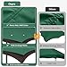 10x12ft Canopy Replacement Top for Lowe's Allen Roth Gazebo #GF-12S004B-1, Two Tiered Waterproof Gazebo Cover Roof with 8 Drainage Holes for BBQ Outdoor, Green