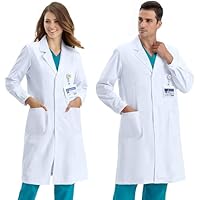 COCREAZY Bata Blanca Laboratorio Algodon Bata Laboratorio Mujer