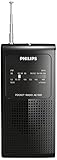 Philips AE1500/00 - Radio (100 mW RMS , control de volumen), negro