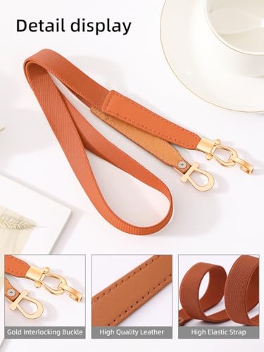 onenine Stretchy Elastic Belts for Women - Thin Waist Belts for Dress4
