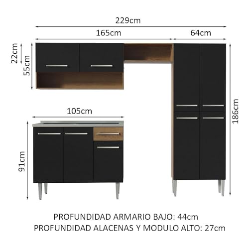 Tarjas para cocina económicas con mueble 21 Imagen adicional