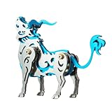 Palapozzy 3D Metall Sternzeichen Ox Modellbausätze für Erwachsene, Steampunk 3D DIY Metallmontage Mechanische Tierpuzzles Kreative Dekoration Geschenke für Erwachsene (Blau)
