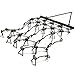 Titan Attachments Heavy Duty Drag Harrow 4 FT x 4 FT Leveling Grading Steel Mesh, 3/8in Tines, Tow Behind Agricultural-Style Drag