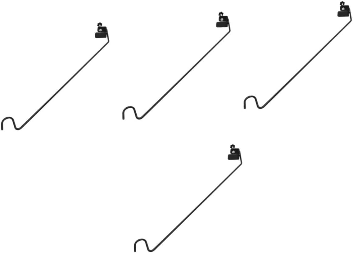 4pcs Outdoor Garden Heavy Duty Shepherd Hook Detachable Art Stake for Solar Lanterns Bird Feeders Flower Pots Versatile Hanger for Weddings Camping Garden Decor