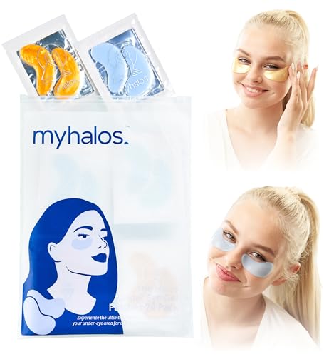MyHalos® Under Eye Gel Patches, Eye Masks Skincare, 24 Under Eye Patches