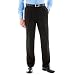 Savane Men's Select Edition Microfiber Pleated Dress Pant, Black, 36x32