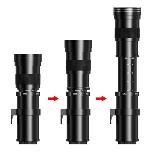 image for Desiontal 420-800mm f/8.3 Telephoto Lens Zoom SLR Camera Lens for Cano