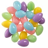 Pastel Mini Eggs for Easter Crafts, Decor - Jelly Bean Sized - 20 Pieces