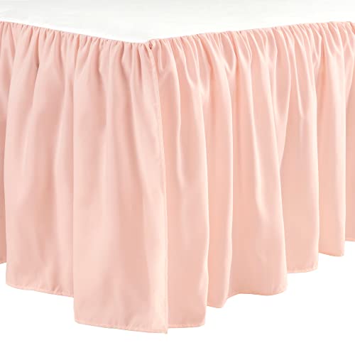 Image of Lush Decor Ruffle Crib Skirt, 16 inch Drop, Pink
