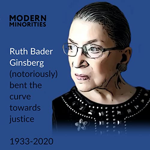 RUTH BADER GINSBURG (Notoriously) Bent the Curve Towards Justice. 1933-2020.