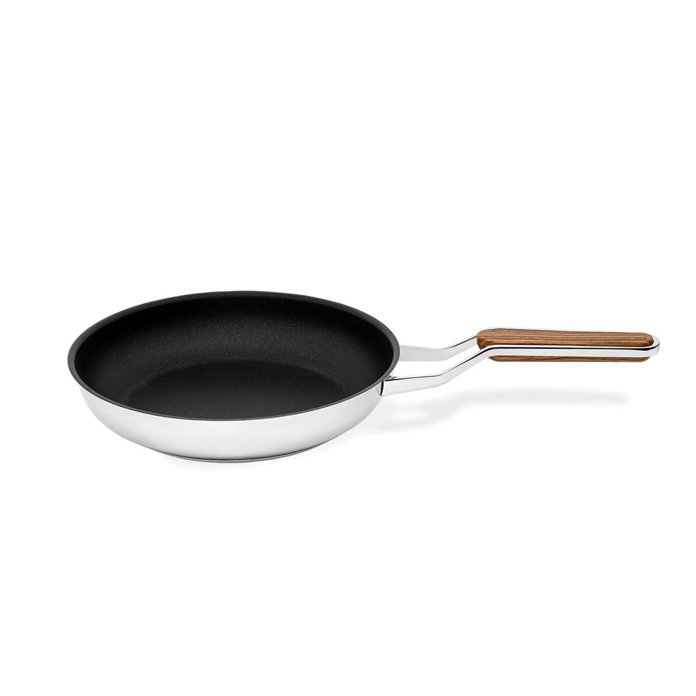 Zepter Cookart ZEST Bratpfanne 24 cm Ø – 316L Edelstahl, C3+ PEEK Antihaftbeschichtung, fettarmes Braten ohne Öl, Induktion & Glaskeramik, Premium Qualität IF-FP24T