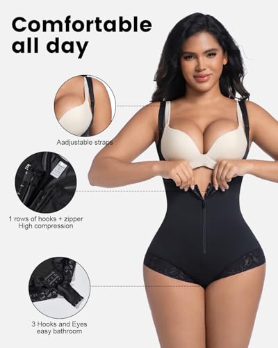 Fajas Colombianas Shapewear for Women Tummy Control,Faja Body Shaper Butt Lifter Bodysuit3