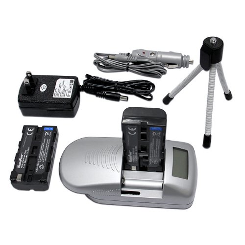 Maximal PowerUC101+DB SON F550 X2+TRIPOD MINI GREYDB SON Universal Travel Charger with AC/DC (Grey Silver)