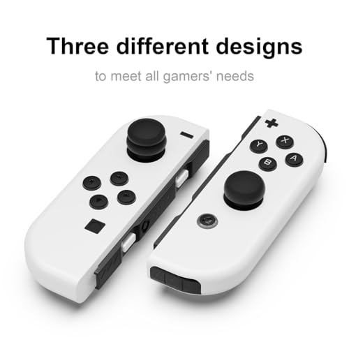 Image of Skull & Co. Skin, CQC and FPS Thumb Grips Set Joystick Cap Analog Stick Cap for Nintendo Switch Joy-Con Controller - Black, 3 Pairs(6pcs)