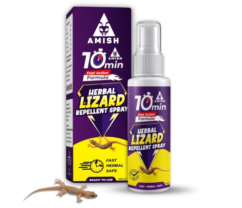 Image of Amish Herbal Lizard Spray 100ml Pack Of 1 |10 Minutes Formula |Removes Entire Lizard colony|Powerful 100% Organic No Chemical Lizard Repellent Spray For home and kitchen