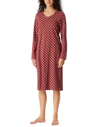 Schiesser Damen Nachthemd Langarm weiche Baumwolle Bigshirt mit Taschen - Nightwear Schiesser Damen Nachthemd Langarm weiche Baumwolle Bigshirt mit Taschen - Nightwear