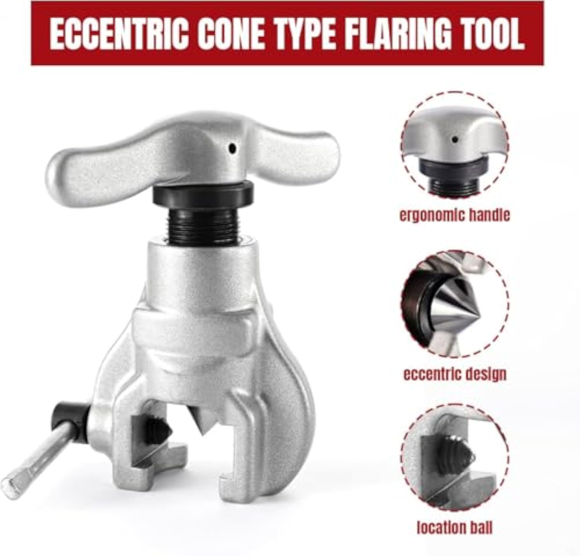 Flaring Tool Set with 6 Dies for Brake Lines