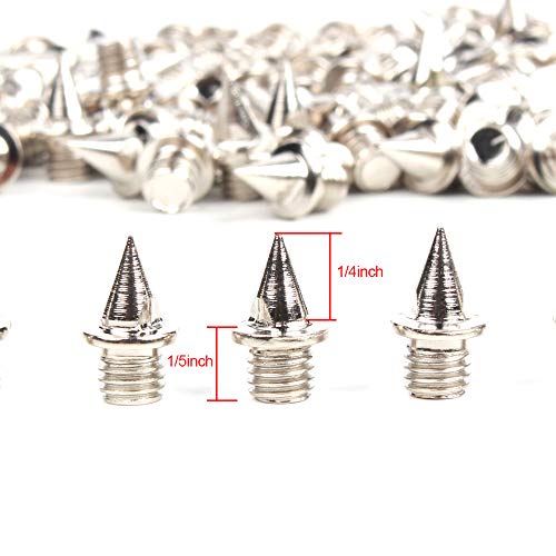 image for KisSealed Track Spikes Cross Country,130 Pieces 1/4 inch Stainless Ste