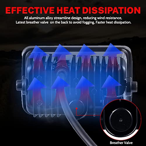 Z-Offroad Dot Approved Led Fog Lights For Ford F150 2015-2020, Waterproof Rectangular Bumper Driving Lamp Set Assembly Kit - Black #TOP2