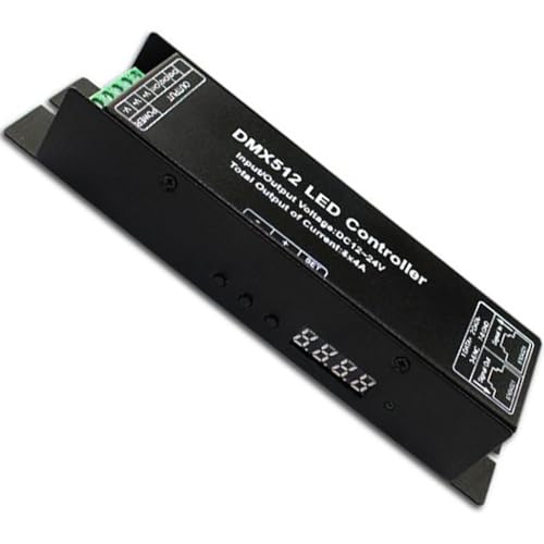 4 Channel 16A RGBW DMX512 Decoder Controller DMX Dimmer stage lighting controllers, for RGB/RGBW 5050 3528 LED Light strip