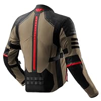 REBELHORN Scandal 3 Motorradjacke Herren | Textil | Ellbogen und Schulterprotektoren Stufe 2 | Tasche für Rückenprotektor | Große Mesh Belüftungspaneele – Ansicht 2