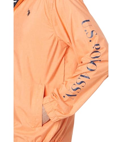U.S. POLO ASSN. Men's USPA Signature Sleeve Hooded Windbreaker3