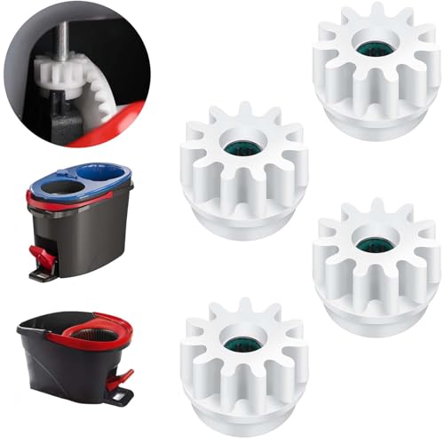 4 Piece Spin Mop Replacement Parts by PacuM – Compatible with Vileda 4 Piece Spin Mop Replacement Parts by PacuM – Compatible with Vileda