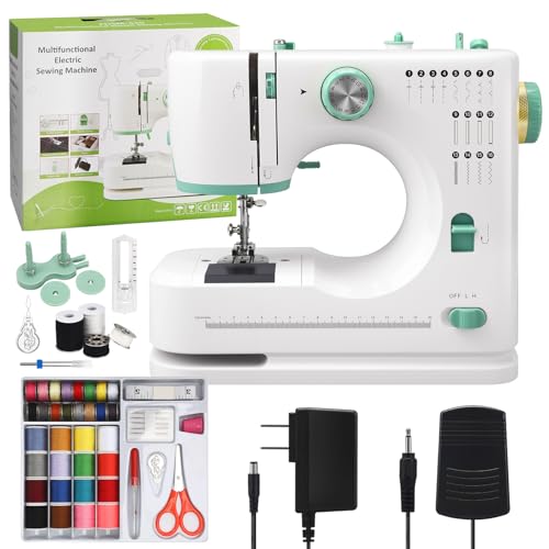 Mini Sewing Machine for Beginners with 32 PCS Threads Kit,16 Built-In...