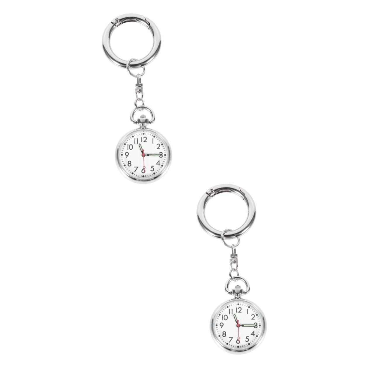 Orologio Da Tasca Portachiavi In Metallo - Leggero, Pratico Per Infermieri E Personale Medico