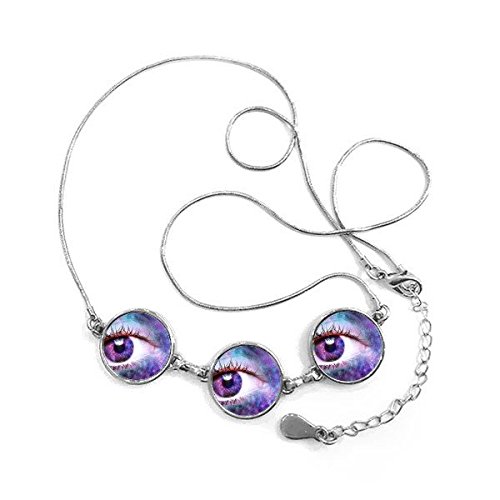 Collier pendentif rond nébuleuse spirale Oeil de Dieu avec chaîne bijou illustration astro