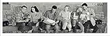 Größe (cm), ca. 158x53 Friends - Skyscraper - Filmposter XXL Poster Tür-Poster - Größe 158x53 + Wechselrahmen, Shinsuke® Maxi Kunststoff Weiss, Acryl-Scheibe