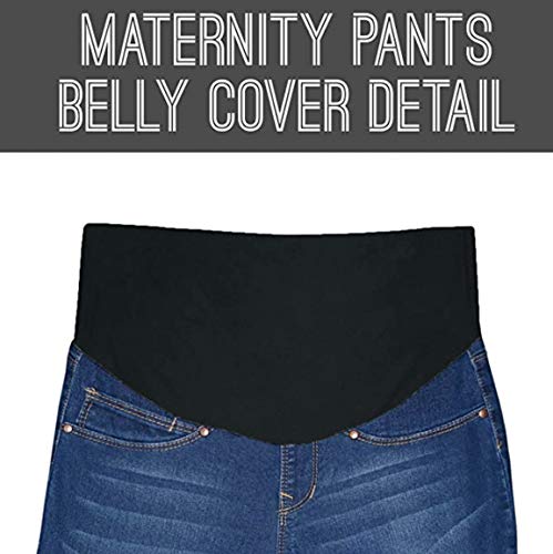 Women Slim Maternity Capri High Waist Stretch Denim Jeans Qm5834Ax Medium Was 2X #TOP1