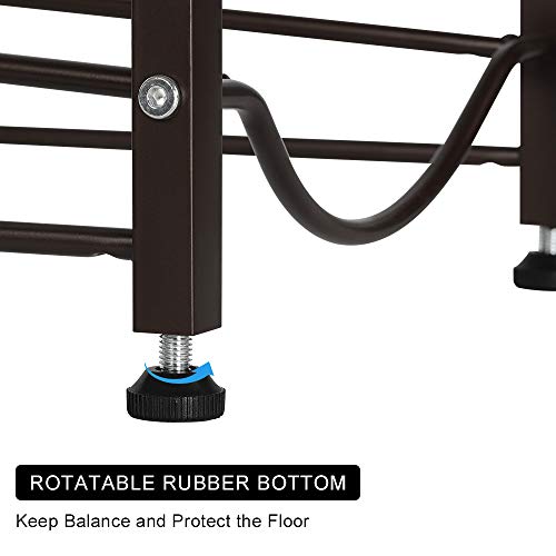 Water Cooler Jug Rack 4-Tier Water Bottle Storage Rack 5 Gallon Jugs Water Detachable Heavy Duty Water Bottle Holder Shelf Save Spacer Easy to Assemble for Home Office Organization Copper Bronze