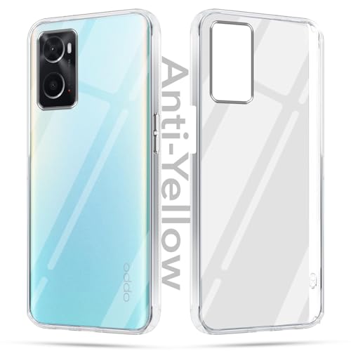 Image of Jkobi Lifetime Anti-Yellow Clear Back Cover Case for Oppo A76 | A36 | A96 (Sleek Hard Crystal | Shockproof and Camera Protection)