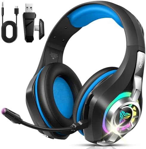 Ordtop 2.4GHz Wireless Gaming Headsets for PS5/PS4/Switch, 2026 R...