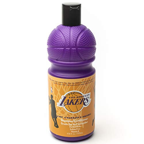Bathletix NBA Los Angeles Lakers 2 in 1 Shampoo and Conditioner 17.5 oz - Assists You To Clean Up Your Game - Perfect For The Baller In All Of Us - Finish At The Top Of Your Game…