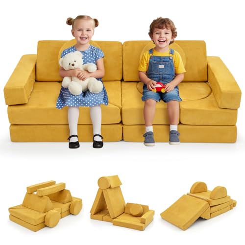 Costzon 14-Piece Kids Modular Play Couch Set