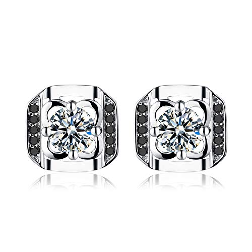 Boucles d'oreilles pierre de fleur en argent 925 authentique pour femme