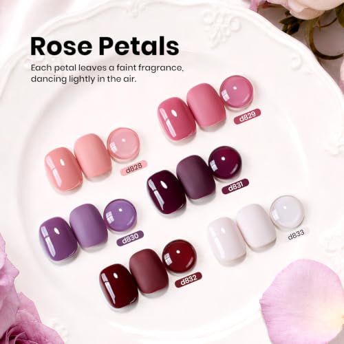 Image of Beetles Purple Gel Polish Set, Burgundy Maroon Mauve Plum Fall Colors