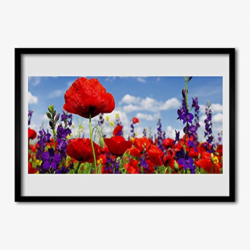 Cadre photo nature et fleurs Tulup pour un salon lumineux et apaisant