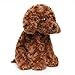 WEIGEDU Adorable Labradoodle Plush Toy Fluffy Red Poodle Stuffed Animal Dog Puppy, 12.6